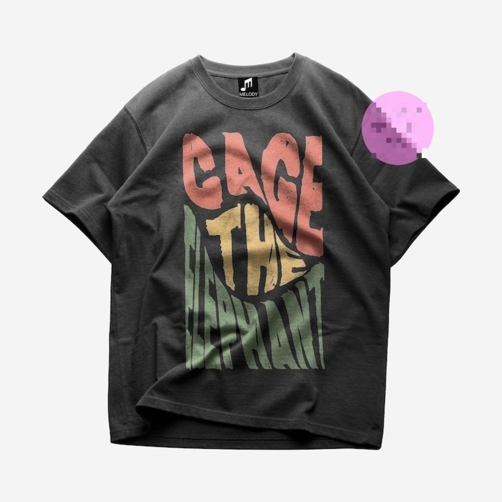 Cage The Elephant T-shirt - Melophobia T-shirt - The Strokes Black T-shirt